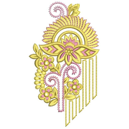 Applique Embroidery Design Dresses 26292