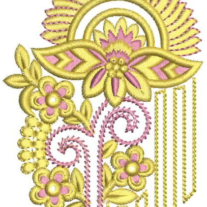 Applique Embroidery Design Dresses 26292