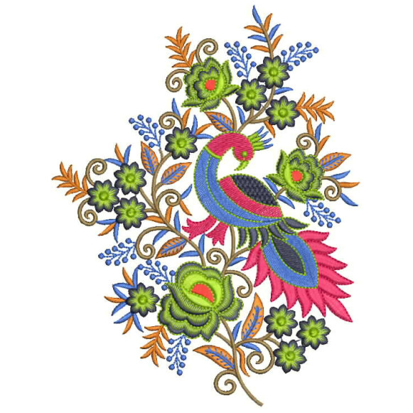 Applique Embroidery Design For Bed Sheets 26370