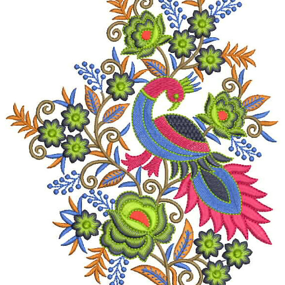 Applique Embroidery Design For Bed Sheets 26370