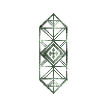  Art Deco Diamond Geometric Embroidery Design