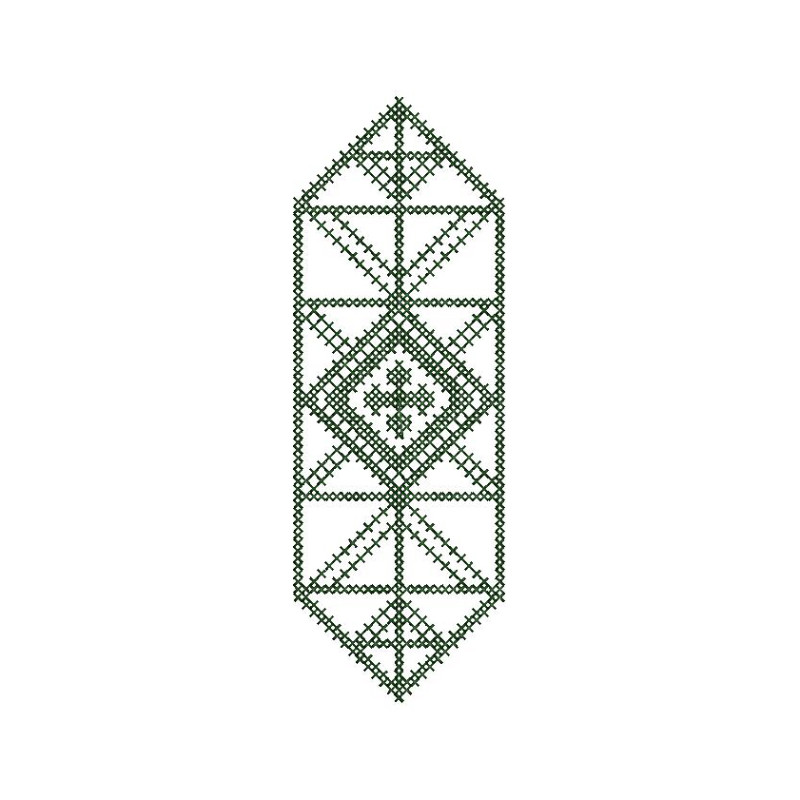  Art Deco Diamond Geometric Embroidery Design