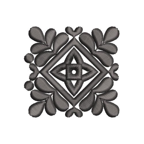 Assamese Floral Medallion Embroidery