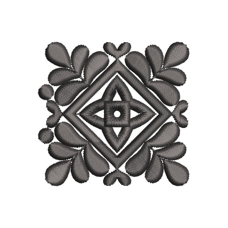 Assamese Floral Medallion Embroidery