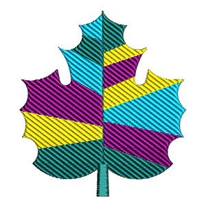 Attractive Leaf Embroidery Design