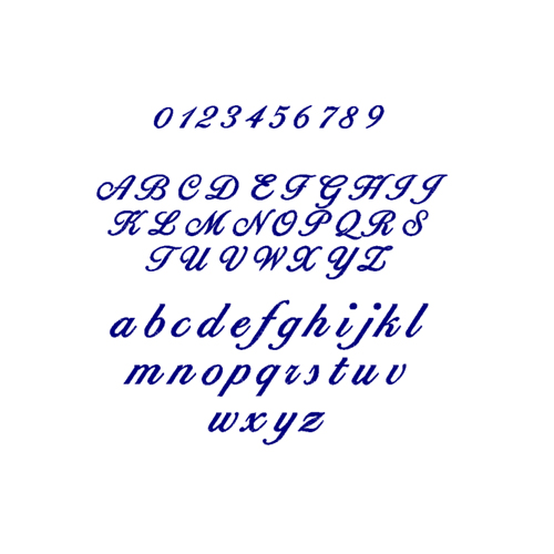 Ballantine Script Alphabet Embroidery Design