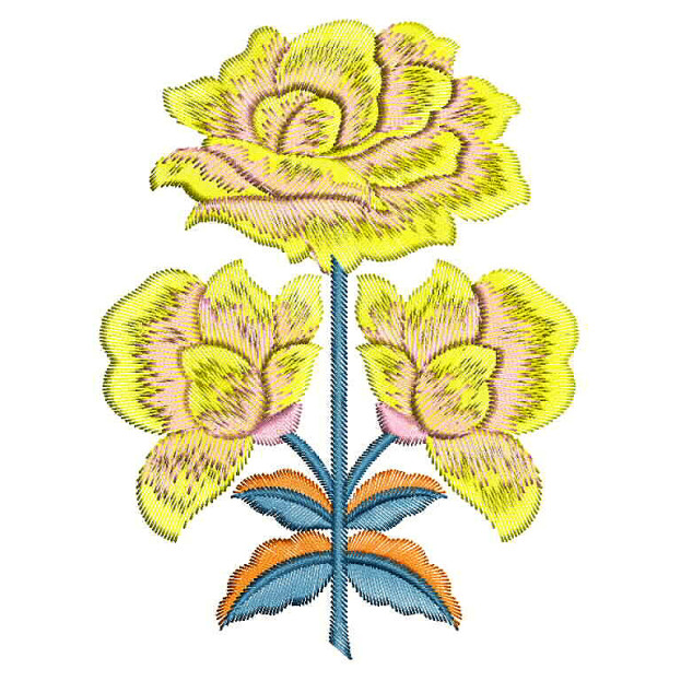 Big Flower Embroidery Design 26437