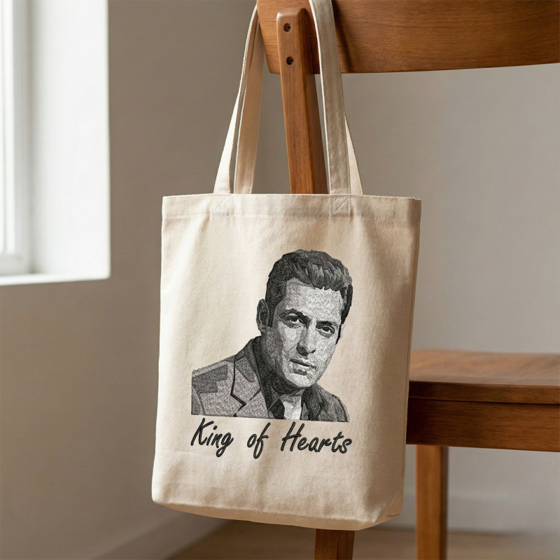 Big Fan of Bhaijan – King of Hearts Portrait Embroidery Design