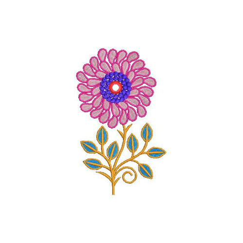 Blooming Meadow - Petite Floral Butta Embroidery Design