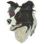 Border Collie Embroidery Designs 26423