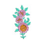 Bunch Of Floral Embroidery