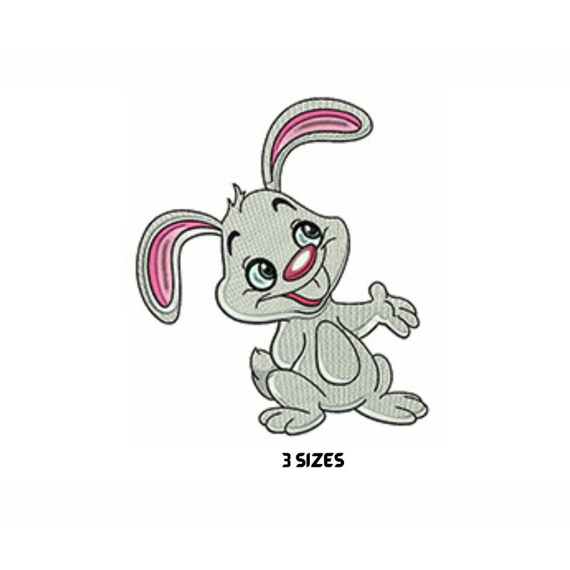 Bunny Machine Embroidery Design