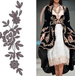 Calla Lilies Patch Embroidery Design DST 25915