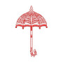 Traditional Ceremonial Umbrella Machine Embroidery Design