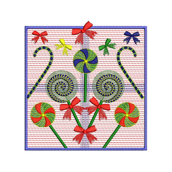 Christmas Candy Embroidery Designs