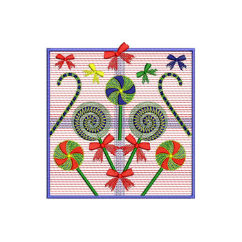Christmas Candy Embroidery Designs
