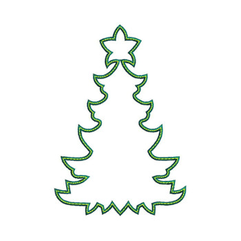 Christmas Tree Embroidery Design