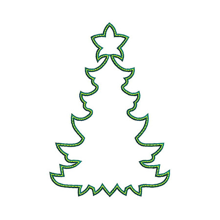 Christmas Tree Embroidery Design