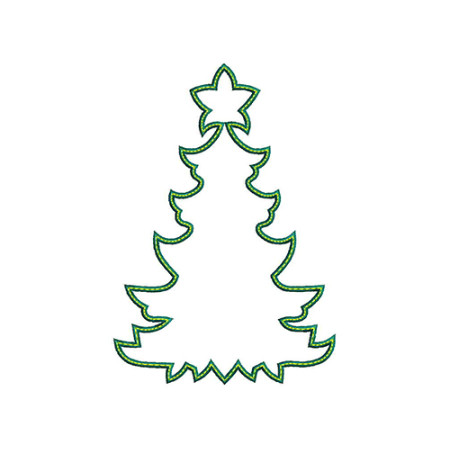 Christmas Tree Embroidery Design