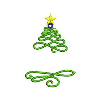 Christmas Tree Embroidery Pattern