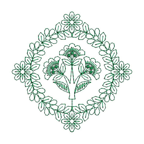 Circular Pattern Embroidery Patch