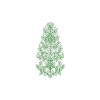 Dense Digital Foliage Motif Embroidery Design