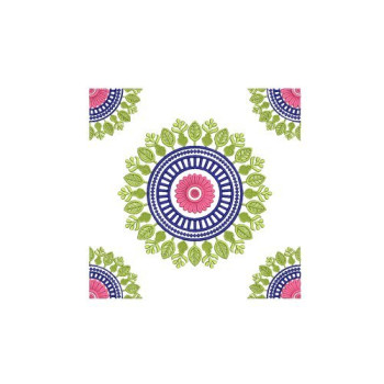 Dense Floral Round Motif Machine Embroidery Design
