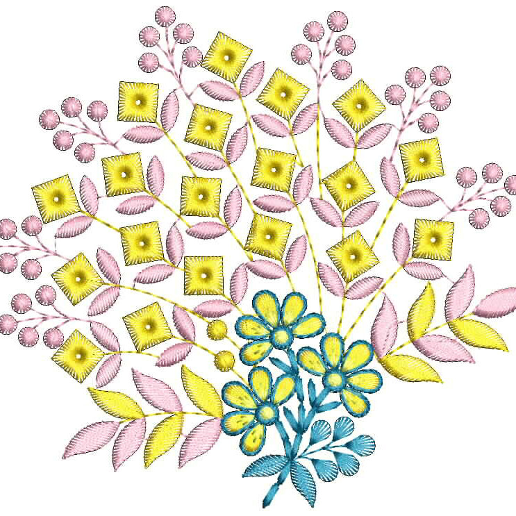Elegant Applique Embroidery Machine Design 26298