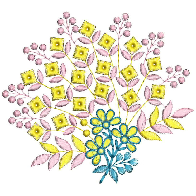 Elegant Applique Embroidery Machine Design 26298