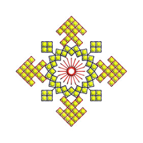 Embroidery Design Using Tripple Run