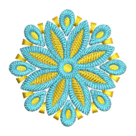Embroidery Design With Jacquard Effect