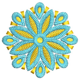 Embroidery Design With Jacquard Effect