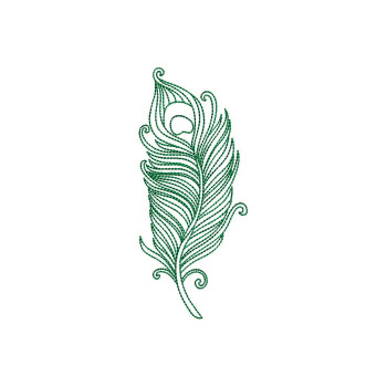 Embroidery Feather Design