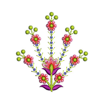 Embroidery Patch With Sequins