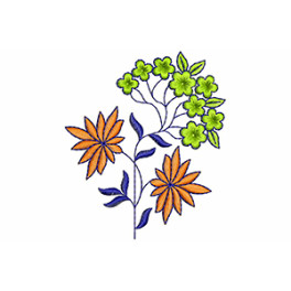Floral Applique Embroidery