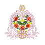 Floral Butta Embroidery Design
