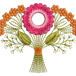 Floral Motif Embroidery Pattern
