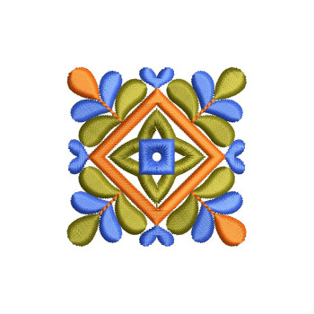 Floral Fancy Medallion Embroidery Design