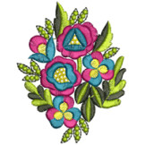 Flower Bouquet Embroidery