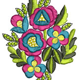 Flower Bouquet Embroidery
