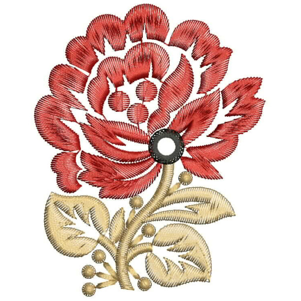 Flower Embroidery Design For Blouse 26372