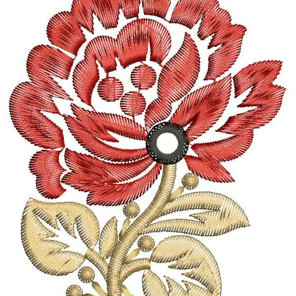 Flower Embroidery Design For Blouse 26372