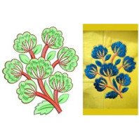 Flowering Tree Patch Embroidery Design 20896