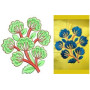 Flowering Tree Patch Embroidery Design 20896