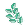Foliage Branch Embroidery Design