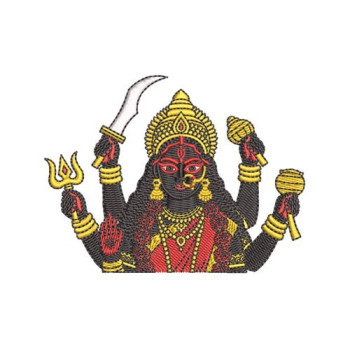 Goddess Kali Maa Embroidery Design
