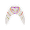Heart Pattern Fancy Juti Embroidery Design