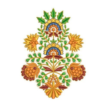 Hungarian Floral Elegance Embroidery Design