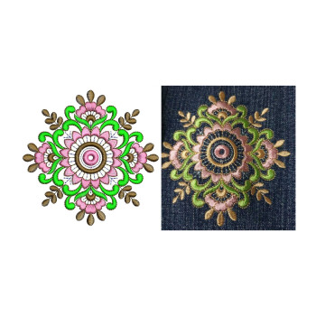 Jacket Floral Embroidery Design 24928