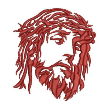 Jesus Christ Silhouette Embroidery Design